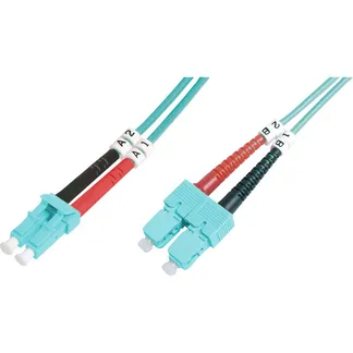 LWL Patchkabel, Duplex, LC > SC Stecker, Multimode OM3 LWL Patchkabel, Duplex, LC > SC Stecker, Multimode OM3