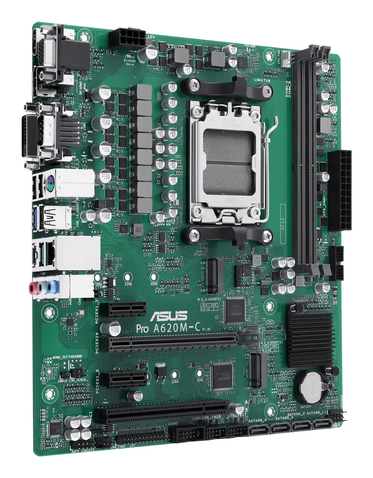 ASUS PRO A620M-C-CSM AMD A620 Sockel AM5 micro ATX – Bild 3