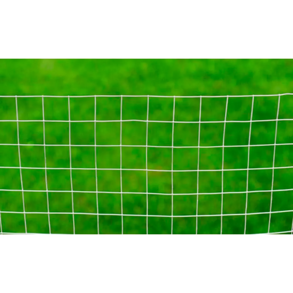 vidaXL Maschendrahtzaun Verzinkter Stahl Quadratisch 1x25 m Silbern – Bild 4