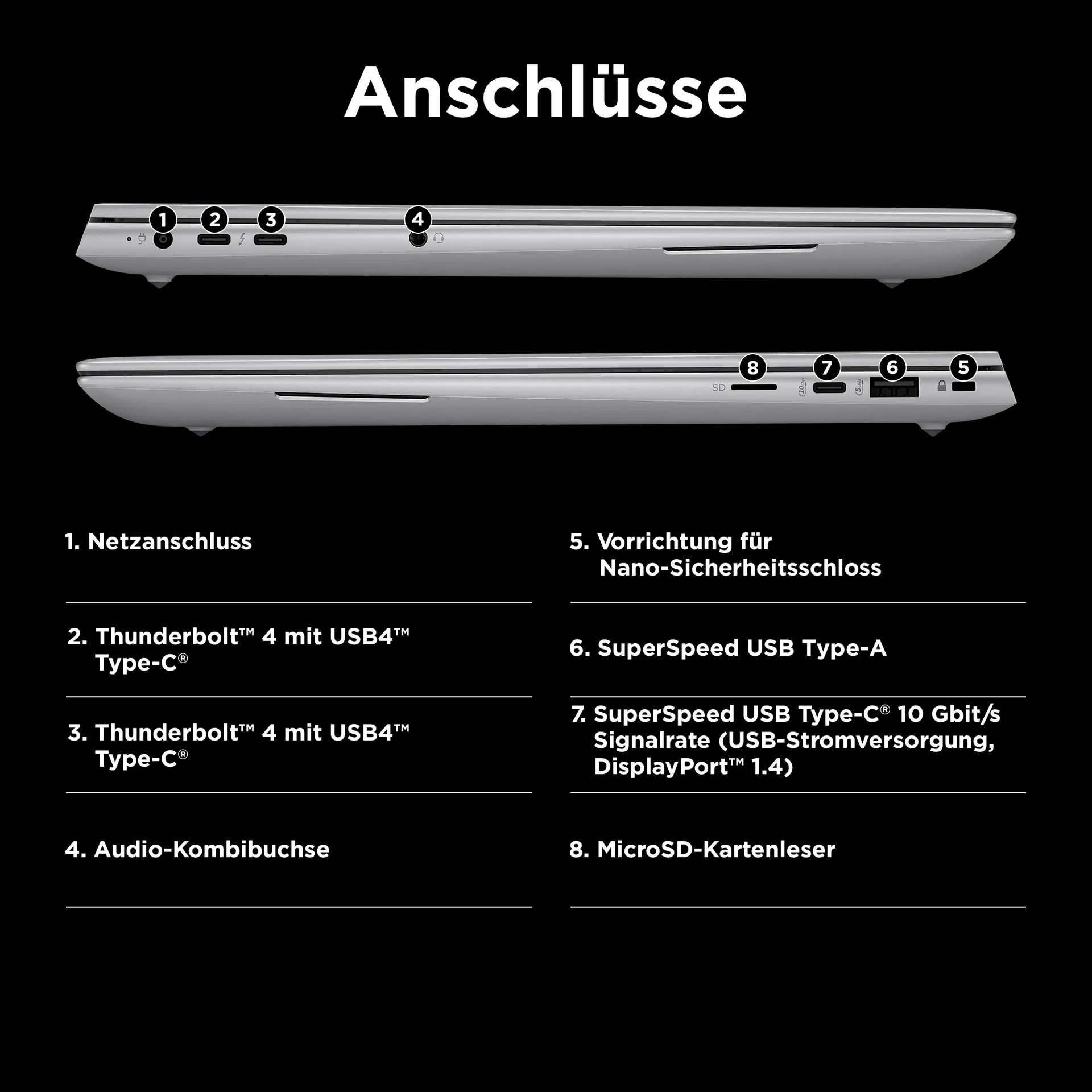 HP ZBook Studio G11 Intel Core Ultra 7 155H Mobiler Arbeitsplatz 40,6 cm (16") WUXGA 32 GB DDR5-SDRAM 1 TB SSD NVIDIA GeForce RTX 4070 Wi-Fi 7 (802.11be) Windows 11 Pro AI Workstation, AI PC Silber – Bild 4