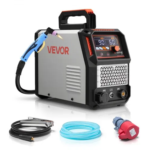 VEVOR Plasmaschneider, 60A Plasmaschneidgerät, Digitalanzeige IGBT-Inverter-Schneidemaschine mit 2T/4T-Funktion & einstellbarer PA/PT-Zeit für industriellen Einsatz (400V 3-Phasig) VEVOR Plasmaschneider, 60A Plasmaschneidgerät, Digitalanzeige IGBT-Inverter-Schneidemaschine mit 2T/4T-Funktion & einstellbarer PA/PT-Zeit für industriellen Einsatz (400V 3-Phasig)