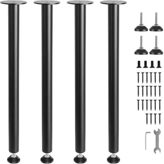 VEVOR 4er-Set Tischbeine Tischkufen 711,2mm hoch 110mm Montageplatte Kohlenstoffstahl mattschwarze Pulverbeschichtung 544kg Tragfähigkeit Ideal für Küchentische Wohnzimmerkonsolen Studio-Tische VEVOR 4er-Set Tischbeine Tischkufen 711,2mm hoch 110mm Montageplatte Kohlenstoffstahl mattschwarze Pulverbeschichtung 544kg Tragfähigkeit Ideal für Küchentische Wohnzimmerkonsolen Studio-Tische