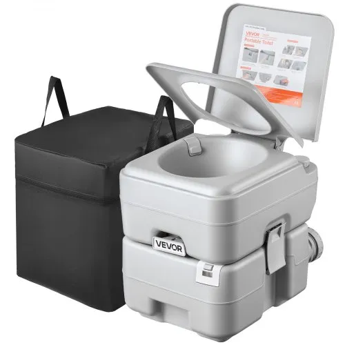 VEVOR Tragbare Toilette mit 20 L Abnehmbarem Abwassertank & 120 Spülungen, Campingtoilette Reisetoilette mit Füllstandsanzeige, Geeignet für Wohnmobilreisen Camping Wandern Bootsfahrten Ausflüge VEVOR Tragbare Toilette mit 20 L Abnehmbarem Abwassertank & 120 Spülungen, Campingtoilette Reisetoilette mit Füllstandsanzeige, Geeignet für Wohnmobilreisen Camping Wandern Bootsfahrten Ausflüge