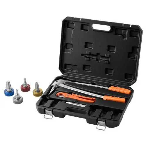 VEVOR 7 tlg. PEX-Rohrerweiterungswerkzeug-Set, Manueller Rohrexpander Satz mit 4 Formmatrizen für 9,52mm 12,7mm 19mm 25,4mm, PEX-Rohr-Expander mit Rohrschneider für Heizung & Wasserleitungssystem – Bild 8