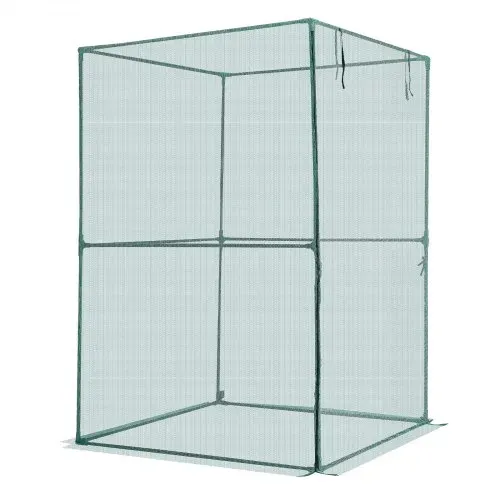 VEVOR Pflanzenschutzzelt, 1200x1200x1800 mm Pflanzenschutznetz, Tür mit Reißverschluss, windbeständig, hoher Pflanzenkäfig Gewächshaus für Hochbeete im Freien, für Garten, Terrasse & Rasen – Bild 8