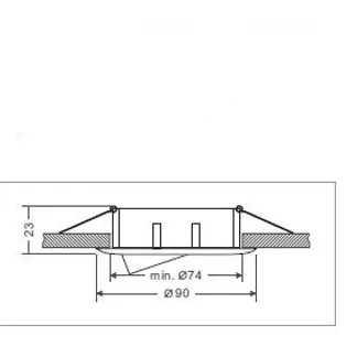 Synergy 21 LED Retrofit GU10 / GX5, 3 Deckeneinbausatz D09-silber Synergy 21 LED Retrofit GU10 / GX5, 3 Deckeneinbausatz D09-silber