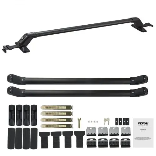 VEVOR Dachträger Dachgepäckträger Auto Querträger 2 Stk. Dachträger 70,3 kg Tragfähigkeit, geeignet für PKW Abstand zwischen Dachrinnen 105-109 cm, Abstand von Dachrinnen zu Fenstern 6 cm – Bild 8