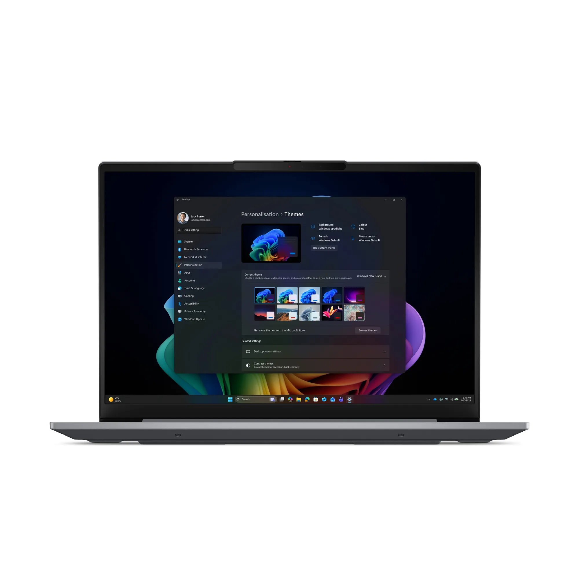 Lenovo ThinkBook 14 G9 IPL Copilot+ PC Intel Core Ultra 5 325 Laptop 35,6 cm (14") WUXGA 32 GB DDR5-SDRAM 512 GB SSD Wi-Fi 7 (802.11be) Windows 11 Pro Deutsch Grau – Bild 2