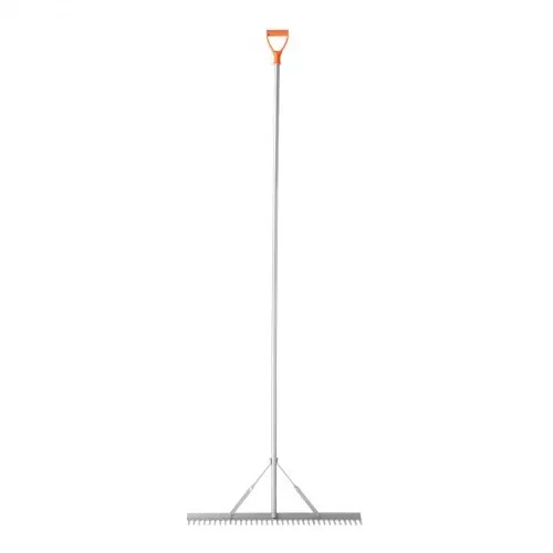 VEVOR Rechen Aluminium, 914 mm Kopf, 2590 mm Stiel, großes, Laubrechenwerkzeug für die Landschaftsgestaltung, Gartenrechen zum Auflockern von Erde, Garten & Hof, Teichkies & Strandrasenpflege – Bild 8