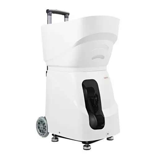 VEVOR Tennisballmaschine Max. 121 km/h Tischballwerfer 110 Ballkapazität, mit Spin-Steuerung, App-Steuerung, 2 Trainingsmodi, 4 Stunden Akkulaufzeit, Ausziehbarem Griff, Rollen und Kunststoffgehäuse – Bild 9