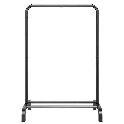 VEVOR Kleiderständer Garderobenständer 1 Kleiderstange, Strapazierfähiger Kleiderständer Schwarz 400 x 1010 x 1510 mm Kleiderständer für Schlafzimmer, Wäscheraum, Ankleidezimmer, Eingang usw. – Bild 9