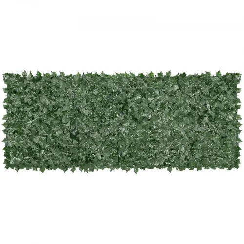 VEVOR Sichtschutzzaun 99x249cm künstlicher grüner Sichtschutz Efeuzaun mit Netzgeweberückseite und verstärkter Verbindung künstliche Hecken mit Weinblättern als Dekoration für Garten und Hof – Bild 8