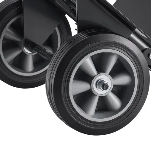 VEVOR Sackkarre, 272 kg Tragkraft, Transportkarre 480x460x1200mm, tragbarer Rollwagen mit Zurrgurt, Transportroller, Stapelkarre, Transportwagen für Hause, Büro, Lager, Supermarkt – Bild 10