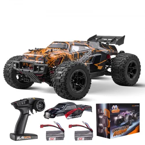 VEVOR Ferngesteuertes Auto, Maßstab 1:10, RC-Auto, All-Terrain-4WD-Offroad-Truck mit 45° Wheelie & einstellbarer Geschwindigkeit, 50 km/h-RC-Rennauto-Spielzeug, Ideal für Kinder ab 8 Jahren, IPX4 VEVOR Ferngesteuertes Auto, Maßstab 1:10, RC-Auto, All-Terrain-4WD-Offroad-Truck mit 45° Wheelie & einstellbarer Geschwindigkeit, 50 km/h-RC-Rennauto-Spielzeug, Ideal für Kinder ab 8 Jahren, IPX4