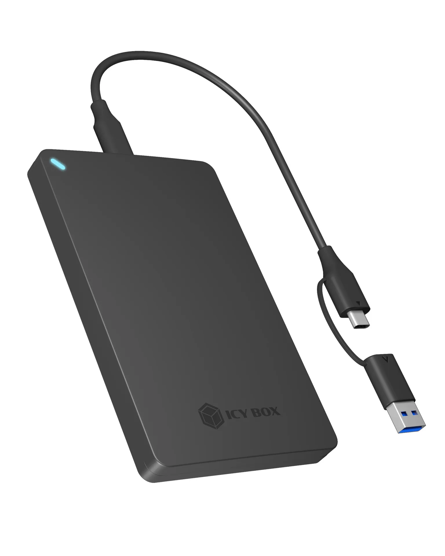ICY BOX IB-201T-CU31, ext. 2.5″ SATA Gehäuse, USB 3.2 Gen 2 bis zu 10 Gbit/s, Werkzeuglos, Kunststoff, schwarz ICY BOX IB-201T-CU31, ext. 2.5″ SATA Gehäuse, USB 3.2 Gen 2 bis zu 10 Gbit/s, Werkzeuglos, Kunststoff, schwarz