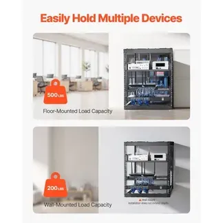 VEVOR 12U Open Frame Netzwerk-Rack, 585 mm Tiefe, Wandmontage oder als Stand-Server-Rack, 4-Pfosten-Konstruktion, mit belüfteten Regalen & Montagezubehör, für Netzwerk-IT-Geräte & AV-Ausrüstung VEVOR 12U Open Frame Netzwerk-Rack, 585 mm Tiefe, Wandmontage oder als Stand-Server-Rack, 4-Pfosten-Konstruktion, mit belüfteten Regalen & Montagezubehör, für Netzwerk-IT-Geräte & AV-Ausrüstung