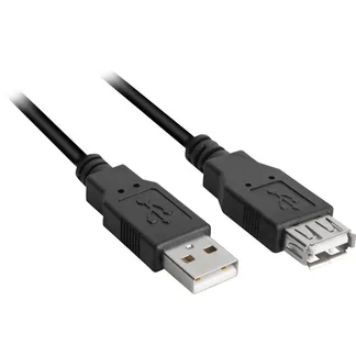 USB 2.0 Verlängerungskabel, USB-A Stecker > USB-A Buchse USB 2.0 Verlängerungskabel, USB-A Stecker > USB-A Buchse