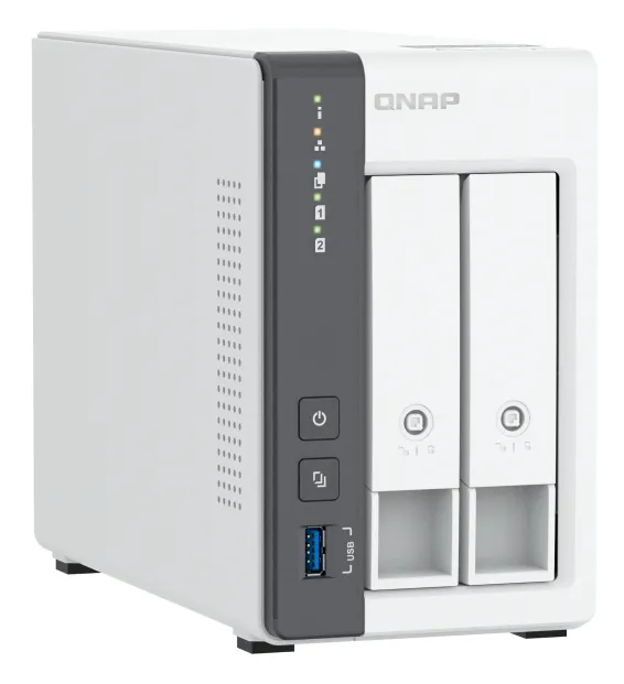 QNAP TS-216G NAS & Speicherserver Tower Cortex-A Cortex-A55 4 GB HDD Weiß – Bild 4