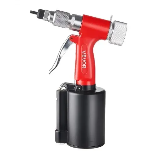 VEVOR Druckluft Nietmutternzange Set mit 3 SAE- & 5 Metrischen Kopfstück, Pneumatische Blindnietzange Set für Automobil Industrie Heimwerkerprojekt, 1215kg Zugkraft, M4 M5 M6 M8 M10 1/4 5/16 3/8 Zoll – Bild 10