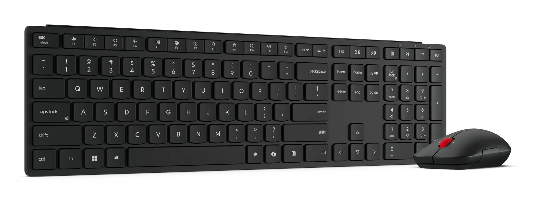 Lenovo 4X31S04814 Tastatur Maus enthalten Büro RF Wireless + Bluetooth Deutsch Schwarz – Bild 5
