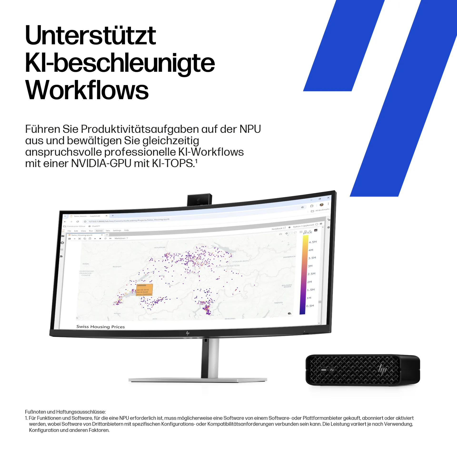 HP Z2 G1i Intel Core Ultra 9 285K 64 GB DDR5-SDRAM 1 TB SSD NVIDIA RTX 2000 Ada Windows 11 Pro Mini PC Arbeitsstation AI Workstation, AI PC Schwarz – Bild 6