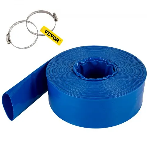 VEVOR Abflussschlauch, flacher Schlauch, 76,2 cm x 32 m, PVC-Rückspül-Ablaufschlauch mit Klemme VEVOR Abflussschlauch, flacher Schlauch, 76,2 cm x 32 m, PVC-Rückspül-Ablaufschlauch mit Klemme
