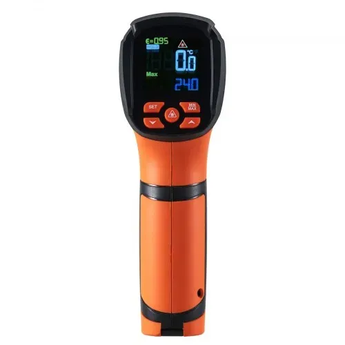 VEVOR Infrarot Thermometer IR 50:1 Pyrometer -40°C bis 1500°C Laser Temperaturmesser 180x120x60mm Temperaturmessgerät Nicht Menschliches Körperthermometer für Kochen/Barbecue/Gefrierschrank/Industrie – Bild 8