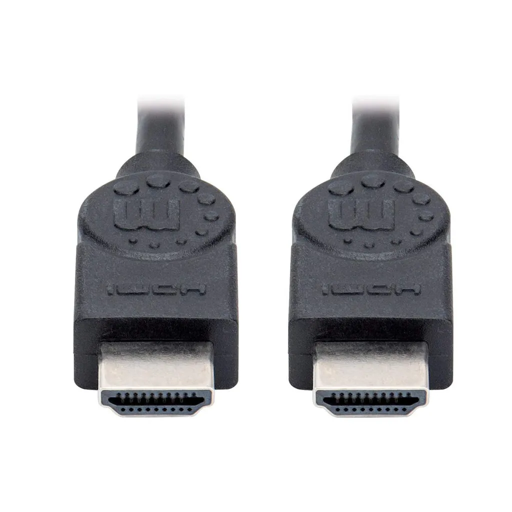 Manhattan High Speed HDMI-Kabel, 4K@30Hz, ARC, 3D, HDMI-Stecker auf HDMI-Stecker, geschirmt, schwarz, 1,5 m – Bild 3
