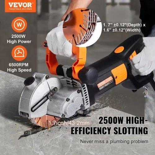 VEVOR Elektrische Wandfräse 5000 U/min Wand Chaser Maschine 4800Watt Wand Groove Schneidemaschine Stoßmaschine 42mm für Ziegel Granit Marmor Beton Cutter Notcher Groover mit 5 x Sägeblätter VEVOR Elektrische Wandfräse 5000 U/min Wand Chaser Maschine 4800Watt Wand Groove Schneidemaschine Stoßmaschine 42mm für Ziegel Granit Marmor Beton Cutter Notcher Groover mit 5 x Sägeblätter