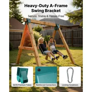 VEVOR 8 Stk. Schaukelhalterung Set, Schaukelbefestigung inkl. 2 A-Form Schaukelverbinder für 94×144 mm Balken 94×94 mm Beine 4 Schaukelhaken & 2 Schaukelsitz, Befestigungsmaterial für Schaukel Outdoor VEVOR 8 Stk. Schaukelhalterung Set, Schaukelbefestigung inkl. 2 A-Form Schaukelverbinder für 94×144 mm Balken 94×94 mm Beine 4 Schaukelhaken & 2 Schaukelsitz, Befestigungsmaterial für Schaukel Outdoor