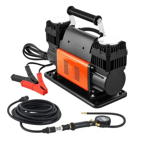 VEVOR Hochleistungs-Luftkompressor Zweizylinder, 300 L/min, tragbarer Reifenfüller, 12 V, 150 PSI, Offroad-Luftpumpe mit digitalem Manometer & Adaptern für LKW, PKW, SUV, Geländewagen & RV VEVOR Hochleistungs-Luftkompressor Zweizylinder, 300 L/min, tragbarer Reifenfüller, 12 V, 150 PSI, Offroad-Luftpumpe mit digitalem Manometer & Adaptern für LKW, PKW, SUV, Geländewagen & RV