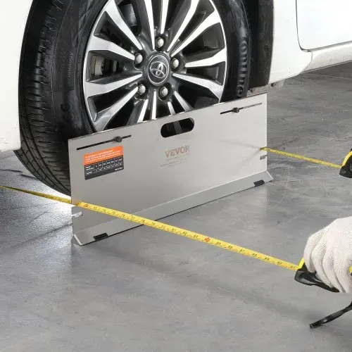 VEVOR Achsmessgerät, 2er-Pack Achsmessplatten, Edelstahl-Spurwinkelmessplatte, 4 Ausrichtstangen & Magnetische Schlitze, inkl. Messbänder & Umrechnungstabelle – Bild 7