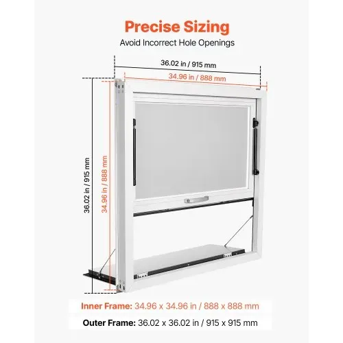 VEVOR Verkaufsfenster für Foodtrucks 915 x 915 x 80 mm Aluminiumlegierung, Konzessionsfenster für Imbisswagen, bis 85° Aufklappbar, mit Verkaufsklappe, Servierablage & Schlepphaken, Regenschutz VEVOR Verkaufsfenster für Foodtrucks 915 x 915 x 80 mm Aluminiumlegierung, Konzessionsfenster für Imbisswagen, bis 85° Aufklappbar, mit Verkaufsklappe, Servierablage & Schlepphaken, Regenschutz