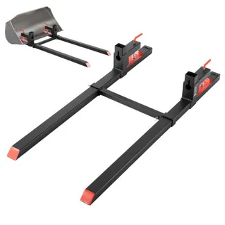 VEVOR Palettengabeln, 907 kg Gabelträger zum Anklemmen, 1490 mm Gesamtlänge, Gabelzinken mit verstellbarer Stabilisatorstange für Traktoranbaugeräte, Ladeschaufel und Kompaktlader, Schwarz VEVOR Palettengabeln, 907 kg Gabelträger zum Anklemmen, 1490 mm Gesamtlänge, Gabelzinken mit verstellbarer Stabilisatorstange für Traktoranbaugeräte, Ladeschaufel und Kompaktlader, Schwarz