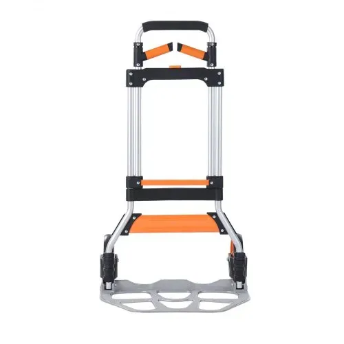VEVOR Sackkarre Klappbar 140kg Transportkarre aus Aluminiumlegierung und Kunststoff Stapelkarre mit verstellbarem Griff 900-1109mm Faltbarer Trolley inkl. Bindeseil kompakte Größe zum Verstauen – Bild 9