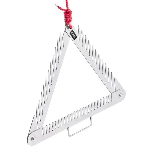 VEVOR Teichrechen 515x540x9 mm, 3-seitiger Seeunkrautrechen mit Griff, faltbarer Teichwassergrasrasierer, Teichunkrautschneider aus Edelstahl mit 9 m langem Seil, für Seen und Teiche – Bild 8