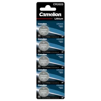 Knopfzelle CAMELION CR2025, 3,0V, Lithium, 5er-Blister Knopfzelle CAMELION CR2025, 3,0V, Lithium, 5er-Blister