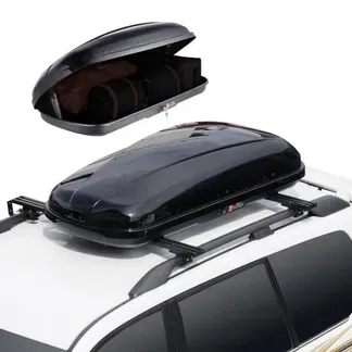 VEVOR Auto Dachbox Dachkoffer Aufbewahrungsbox 220 L, ABS-Hartschalen Dachgepäckträger Aufbewahrungsbox mit beidseitiger Öffnung und 2 verstärkten Gurten, Gepäckaufbewahrungsbox für SUVs Schwarz VEVOR Auto Dachbox Dachkoffer Aufbewahrungsbox 220 L, ABS-Hartschalen Dachgepäckträger Aufbewahrungsbox mit beidseitiger Öffnung und 2 verstärkten Gurten, Gepäckaufbewahrungsbox für SUVs Schwarz