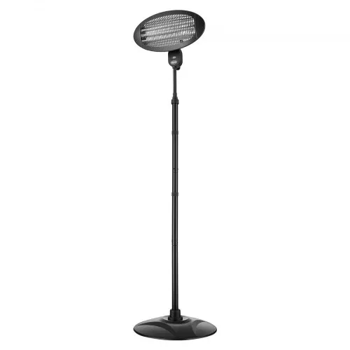 VEVOR Infrarot Heizstrahler 2000W 2-in-1 Infrarotstrahler mit Zugschalter, Infrarotheizung für Garten Terrasse Balkon, 3 Heizstufen, Kaltgewalzter Stahl, Mit Quarz-Heizelemente, Wand- & Standgerät – Bild 8