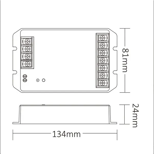 MiBoxer HW5 LED Controller 5in1 RGB-WW (RGB-CCT) DC12~48V WiFi 2.4G HP 30A – Bild 3
