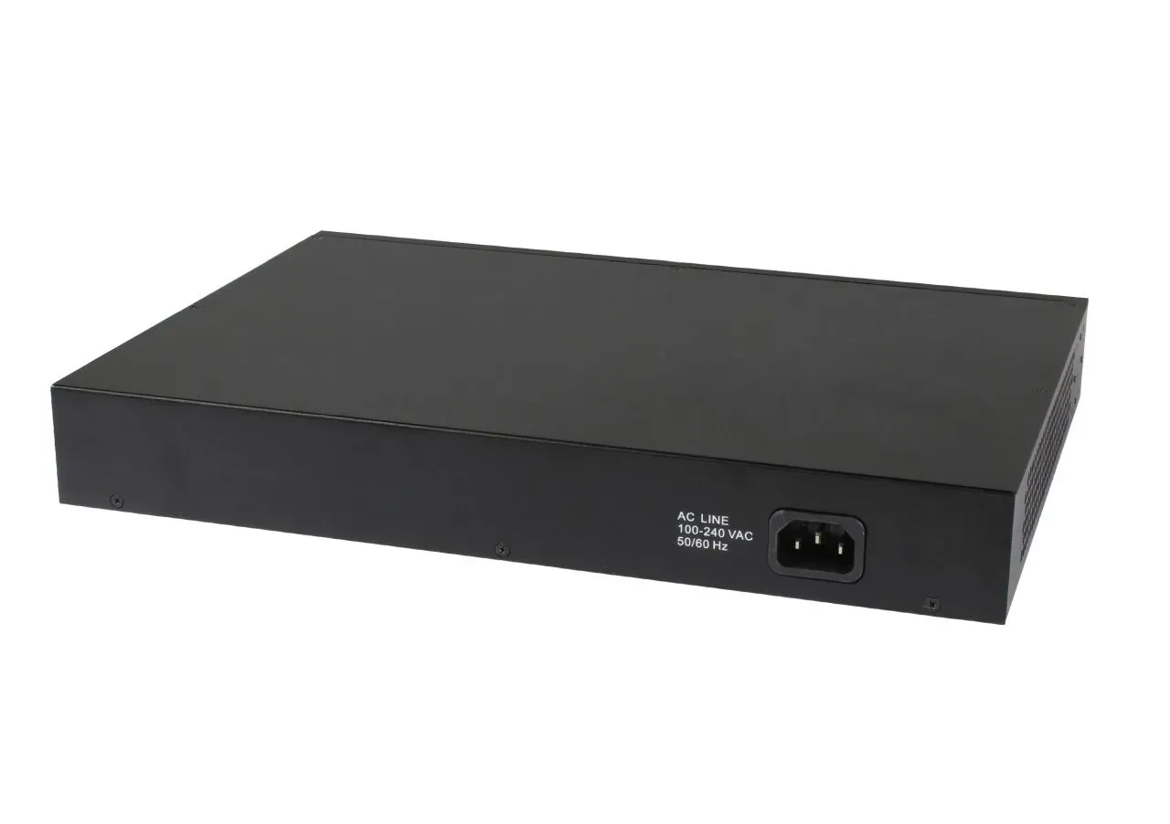 ALLNET Switch unmanaged Layer2 18 Port • PoE Budget 240W • 16x PoE at • 2x SFP • 19" • Lüfterlos • ALL-SG8018P – Bild 2