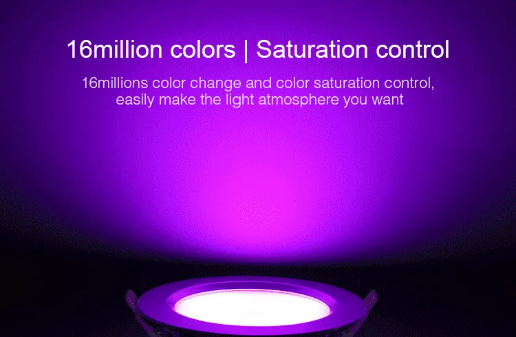 MiBoxer FUT069 LED Panel Rund 15W RGB-WW (RGB-CCT) mit Funk und WLAN IP54 – Bild 7