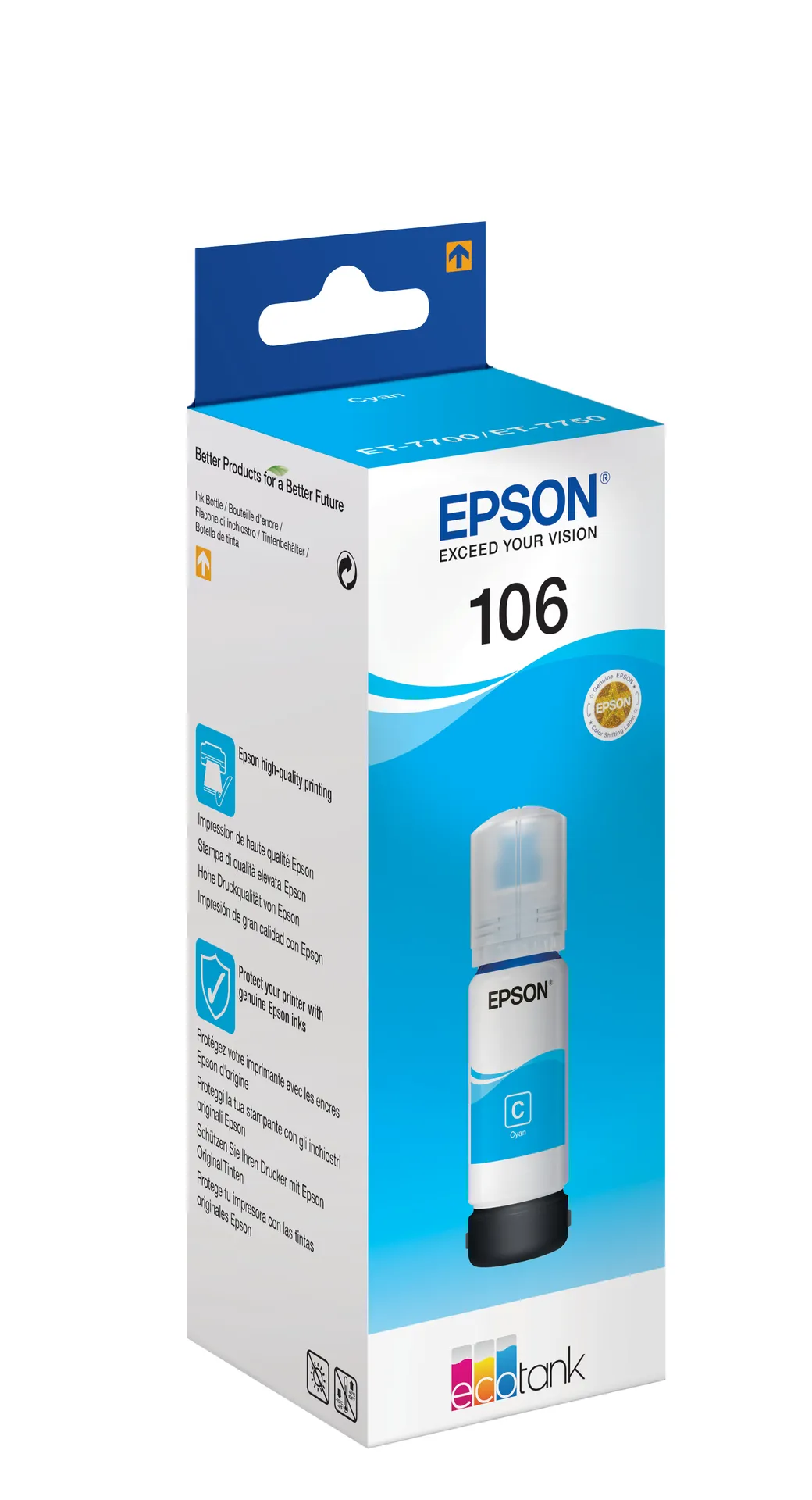 Epson 106 EcoTank Cyan ink bottle – Bild 2