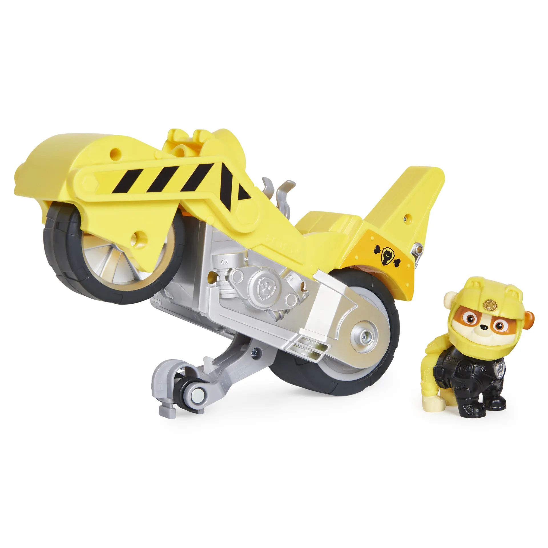 PAW Patrol Moto Pups Rubbles Motorrad mit Spielfigur, Fahrzeug mit Rückzugs- und Wheelie-Funktion, ab 3 Jahren, Basis Fahrzeug (Basic Vehicle) PAW Patrol Moto Pups Rubbles Motorrad mit Spielfigur, Fahrzeug mit Rückzugs- und Wheelie-Funktion, ab 3 Jahren, Basis Fahrzeug (Basic Vehicle)