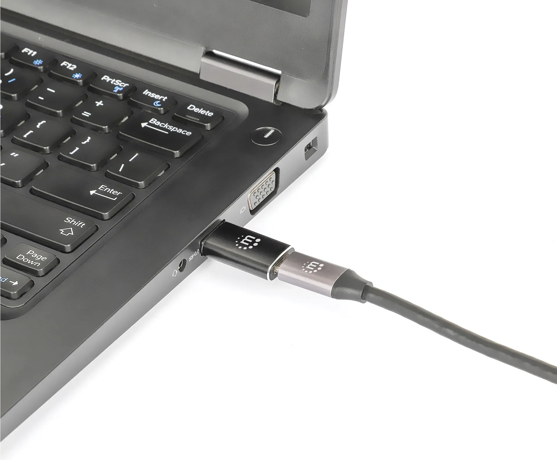 Manhattan 153980 Kabeladapter USB A USB C Schwarz – Bild 5