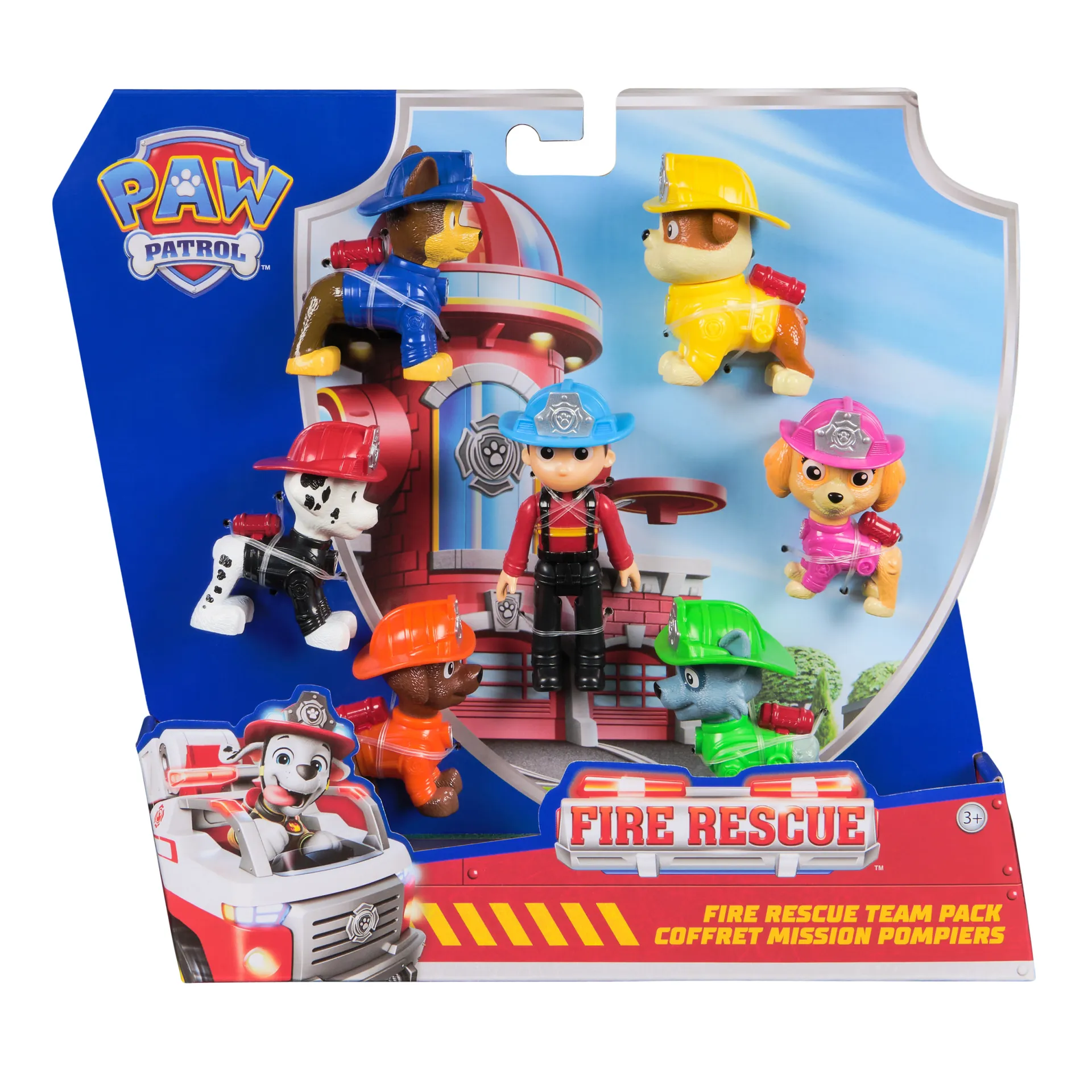 PAW Patrol Fire Rescue - Hundefiguren Geschenkset mit 7 Spielfiguren zum Sammeln – Bild 2
