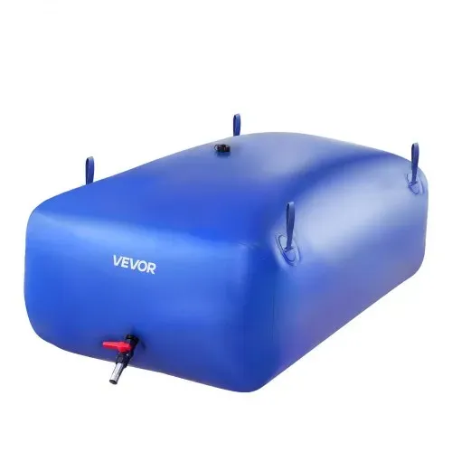 VEVOR Wasserblasen Aufbewahrungsbehälter 540 L, Wasserspeicherbeutel aus strapazierfähiges 1000D PVC, Wasserspeicherblase, ideal für Camping, Gartenbewässerung, RV & Notfälle, blau – Bild 9