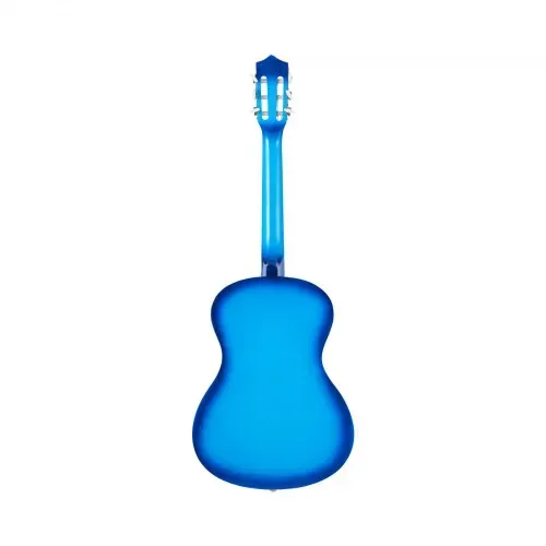 VEVOR Konzertgitarre, 960 mm, Holz-Klassikgitarren-Starter-Set für Anfänger, mit Nylonsaiten, Gigbag, Gurt, Stimmgerät, zusätzlichen Saiten, Plektren, Kapodaster, Linde, für Einsteiger, Blau – Bild 10