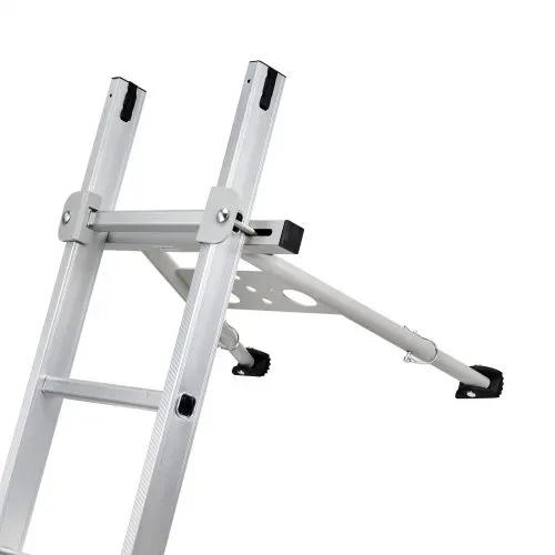 VEVOR Leiterstabilisator 815x710x55 mm, verstellbare Füße, Abstandshalter für Ausziehleitern, Wandleiterzubehör für Dachrinnen, Wandleiter-Abstandshalter, rutschfeste Gummifüße, Tragkraft: 150 kg – Bild 8