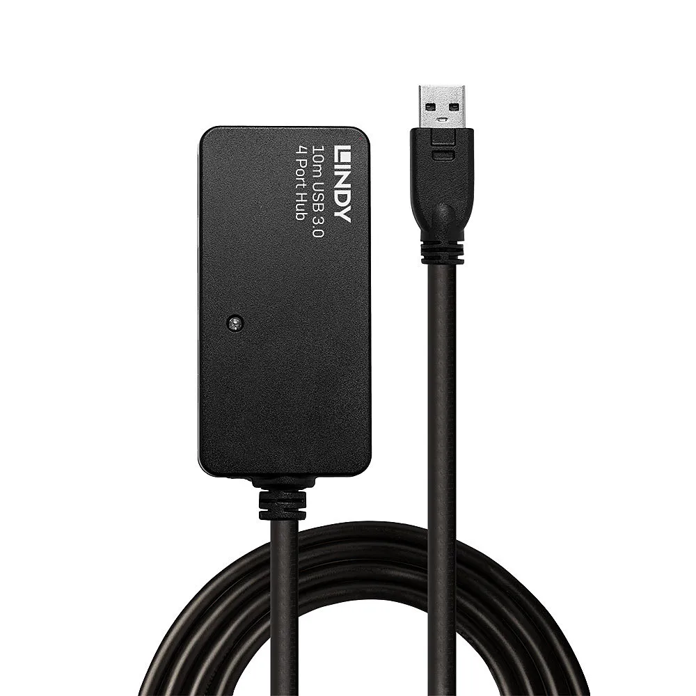 Lindy 43159 Schnittstellen-Hub USB 3.2 Gen 1 (3.1 Gen 1) Type-A 5000 Mbit/s Schwarz – Bild 2